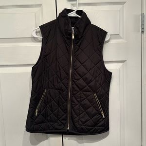 Old Navy Black Quilted Vest. Size small.